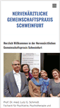Mobile Screenshot of nervenaerzte-schweinfurt.de